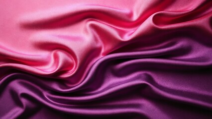Obraz premium Curtain. Black dark purple red burgundy maroon magenta pink rose abstract background. Silk satin fabric. Silky shine glitter. Soft folds draped wave wavy line