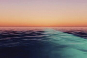 Obraz premium Dawn gradient sky, symmetrical composition, blending soft pinks and oranges, forming a gentle transition that invites a sense of peace.