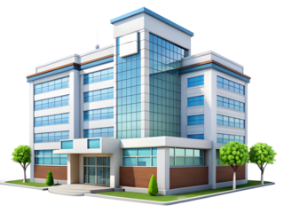 Modern multi storied Hospital building