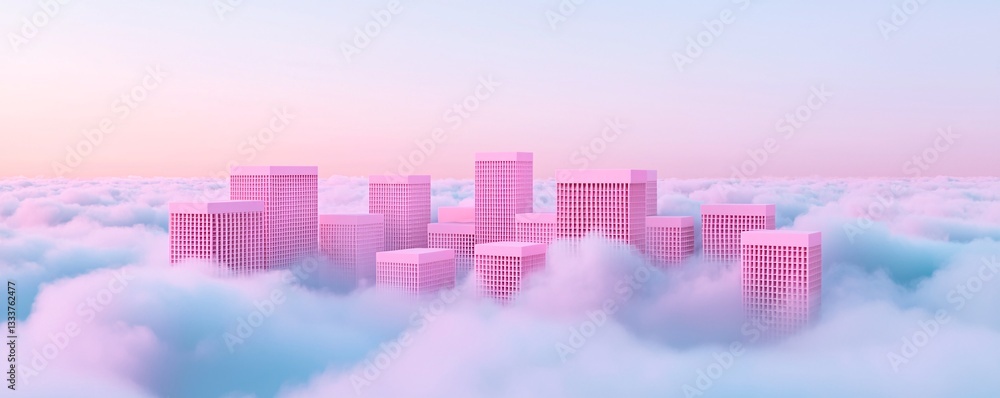 Poster an infinite horizon dissolving into a cascade of liquid light, iridescent clouds reflecting surreal 
