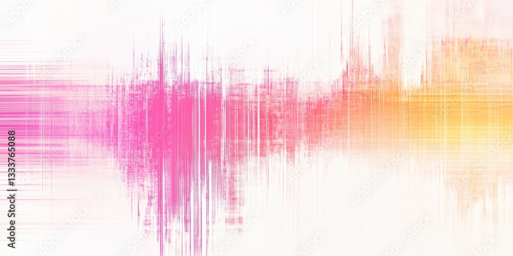 Poster abstract color waveform background