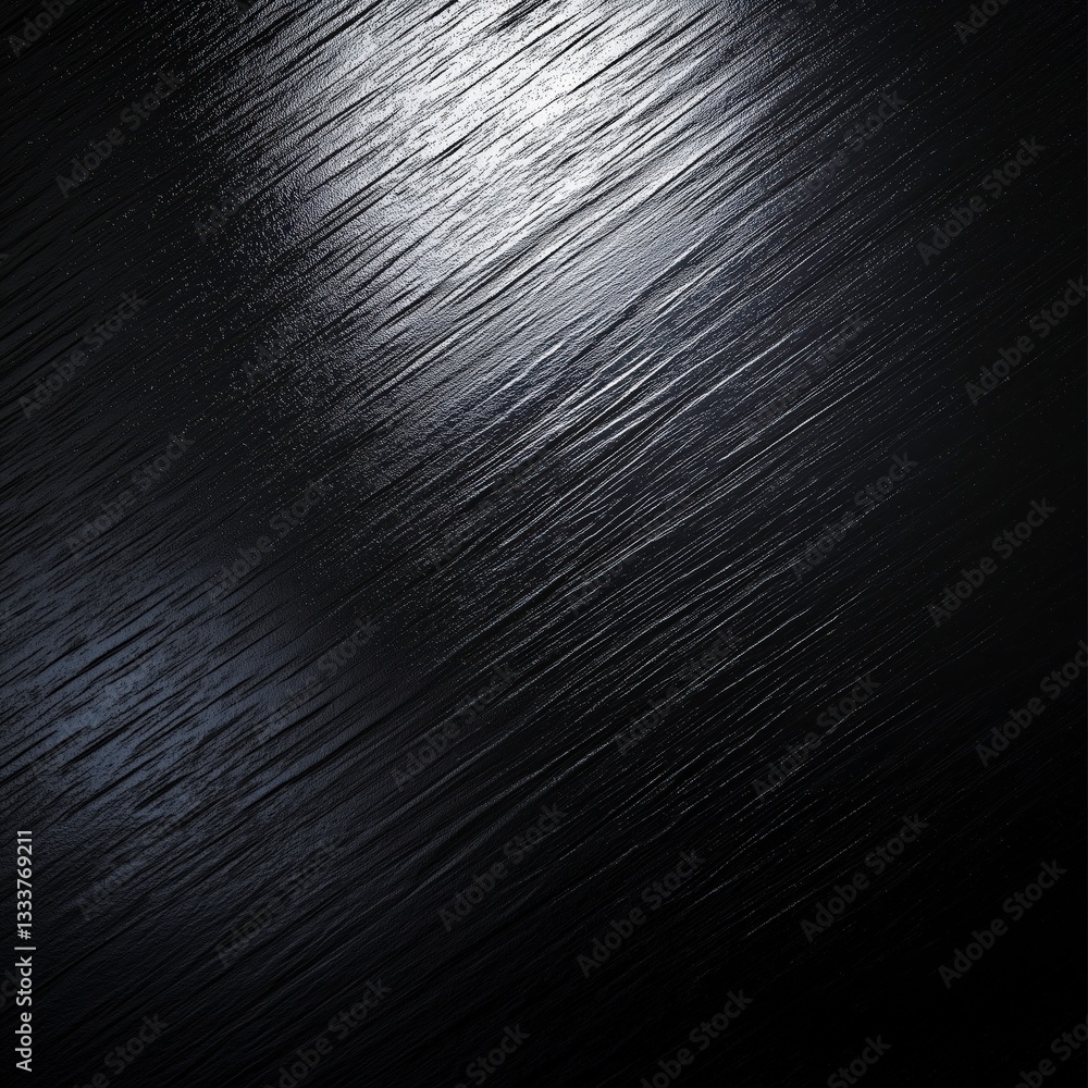 Poster textured metallic surface: a close-up captures the intricate texture of a dark metallic surface, whe