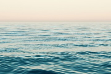 Fototapeta premium Serene Ocean Waves: A Peaceful Coastal View