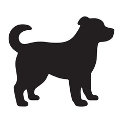 dog silhouette vector illustration