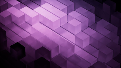 Purple and Black, Innovative Tech Wallpaper. 3D Render.