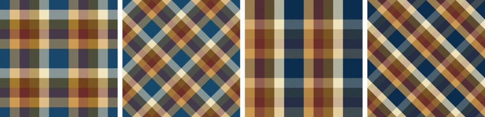 Vector check pattern or plaid pattern for dress ,flannel skirt, tablecloth other modern and fashion print.