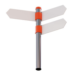 3D Illustration Direction Board