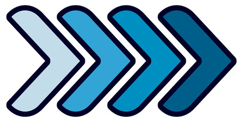 Obraz premium Set arrow sign colorful 