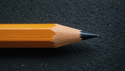 Obraz premium Vintage Pixel-Style Wooden Pencil, Featuring a Clean Sharp Tip, Ideal for Nostalgic 8-Bit Aesthetics