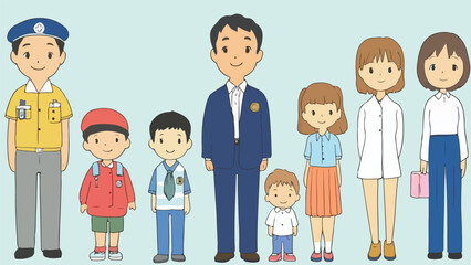 Cartoon Family Portrait