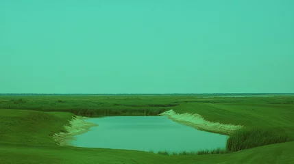 Fototapete Tranquil reflection scene serene wetland nature photography open landscape aerial view environmental beauty © อรุณ สตามัน