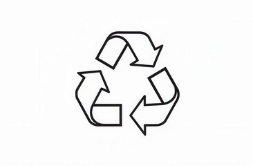 Fototapeta premium Sustainable recycling symbol for environmental awareness and eco-friendly practices