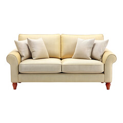 Fototapeta premium Sofa isolated on transparent background 