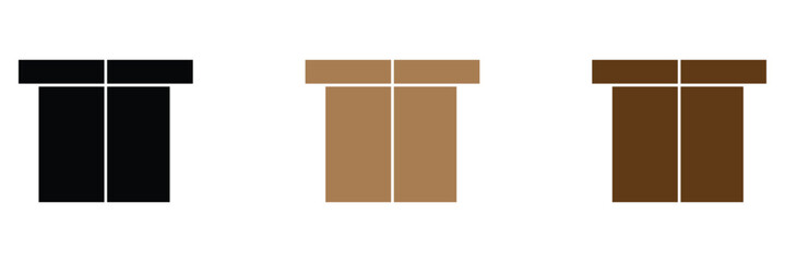 Cubes line icon. Solving problems, question mark, conundrum, application development, creative thinking. Board games concept. Vector black line icon on a white background . Vector illustration . 