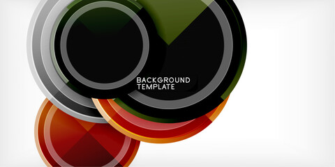 Geometric design abstract background - circles