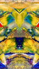 Fototapeta premium Abstract art background . Hand painting artwork on canvas .