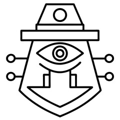 Modern Artificial Intelligence Symbols for Digital and Tech Projects
