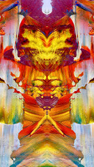 Fototapeta premium Abstract art background . Hand painting artwork on canvas .