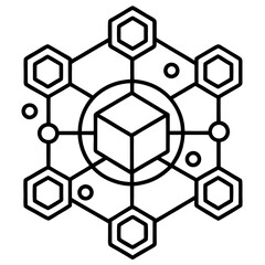 Modern Artificial Intelligence Symbols for Digital and Tech Projects
