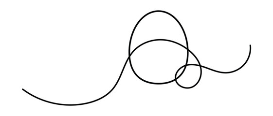 one line hand drawn egg silhouette icon on white background.