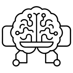 Modern Artificial Intelligence Symbols for Digital and Tech Projects
