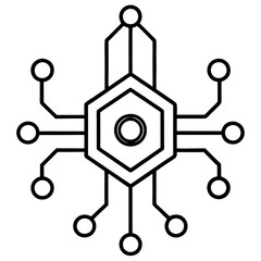 Modern Artificial Intelligence Symbols for Digital and Tech Projects
