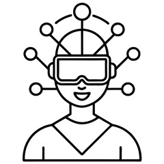 Modern Artificial Intelligence Symbols for Digital and Tech Projects
