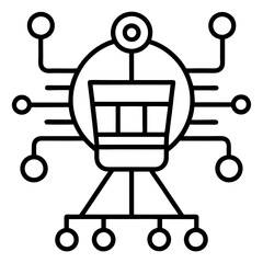 Modern Artificial Intelligence Symbols for Digital and Tech Projects
