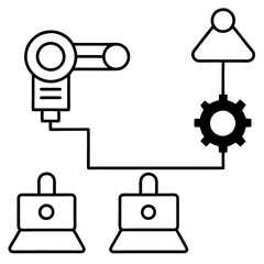 Modern Artificial Intelligence Symbols for Digital and Tech Projects
