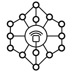 Modern Artificial Intelligence Symbols for Digital and Tech Projects
