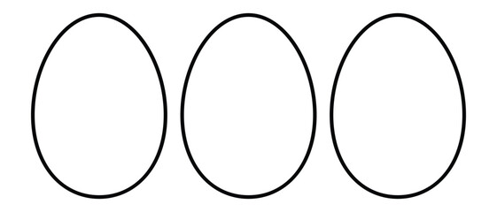 egg icon, flat style egg icon on white background.