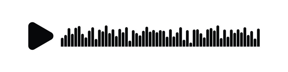 voice and audio message chat icon, sound recording audio icon.