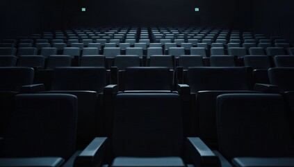 Obraz premium Empty cinema auditorium