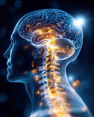 Double Exposure of Meningitis Inflammation in Human Brain Anatomy