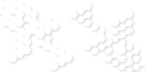 Background with hexagons . Abstract background with lines . white texture background . hexagon abstract background. Surface polygon pattern with glowing hexagon paper texture and futuristic business