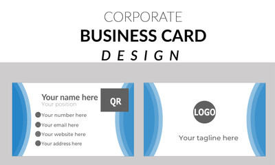 Creative Business card template design for corporate business, Professional Business card design and modern visiting card