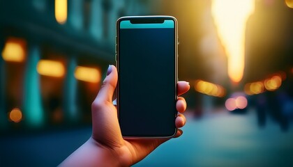 Experience the detail of hands holding a smartphone.  