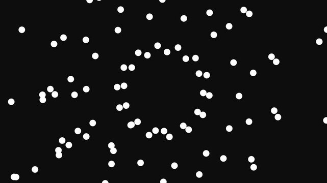 Digital dots circle in center