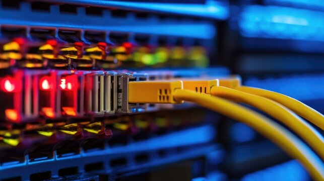 Server cable data technology Information of business from network