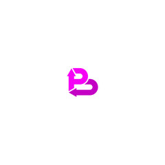 Initials Letter PB Logo