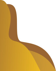 Gold Wave Curve Corner