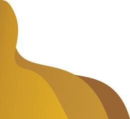 Gold Wave Curve Corner