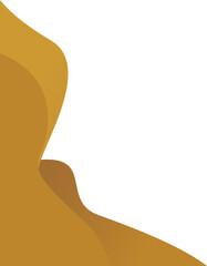 Gold Wave Curve Corner