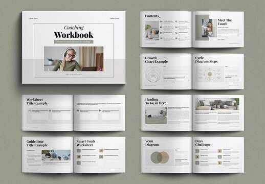 Coaching Workbook Template Landscape