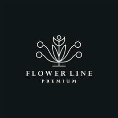 Flower lotus logo, Beauty or spa logo template