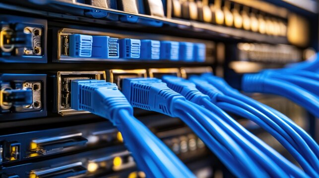 Server cable data technology Information of business from network