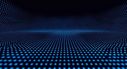 Digital dots pathway in dark space