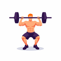 Muscular man lifting weights in workout attire, fitness motivation