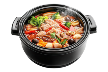 Electric hot pot Isolated on transparent background