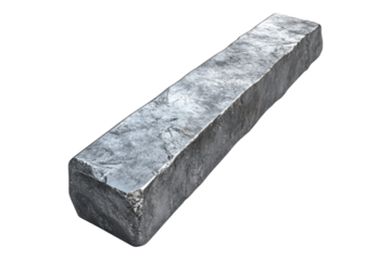 Glimmering steel Isolated on transparent background